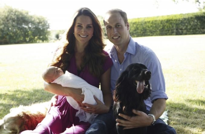 Kate Middleton, princas Williamas ir princas George
