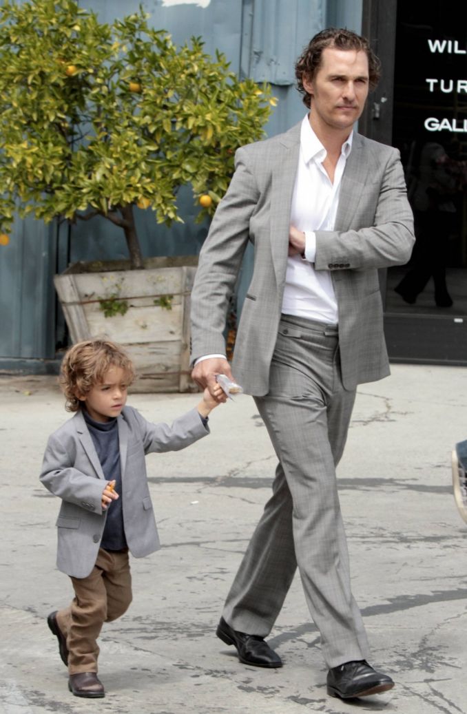 Aktorius Matthew McConaughey su sūnumi Levi